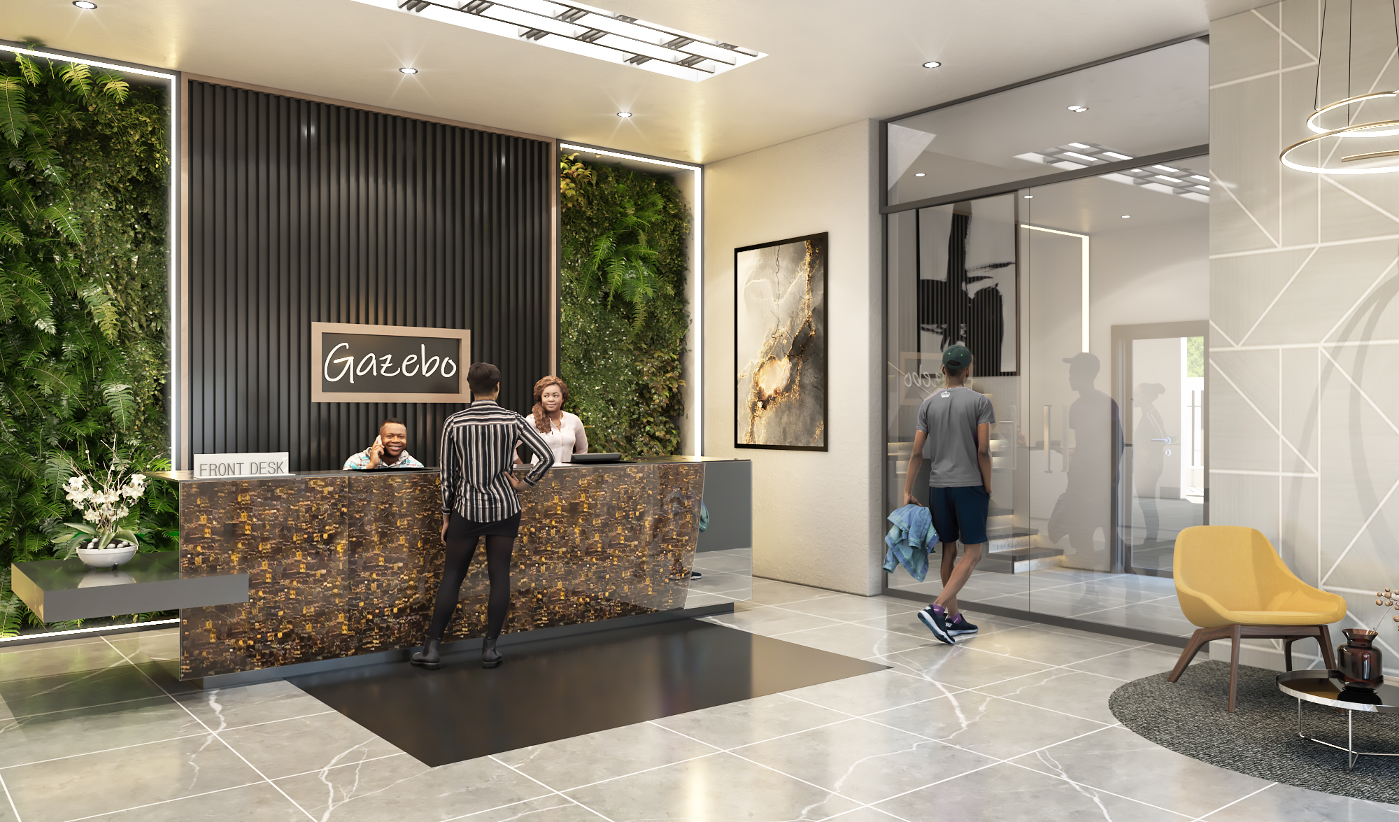 gazebo apartments reception